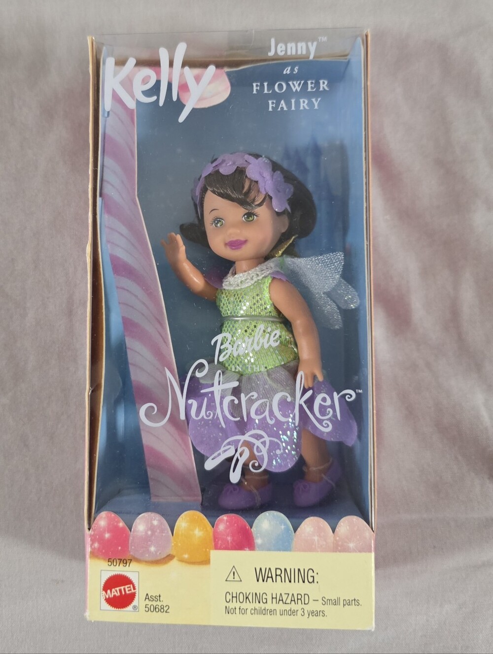 NEW Vintage 2001 Barbie Kelly Jenny as Flower Fairy Nutcracker Doll